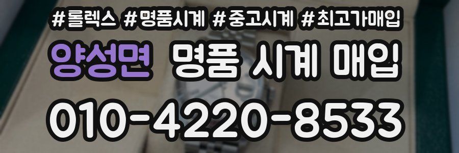 양성면 명품 시계 매입