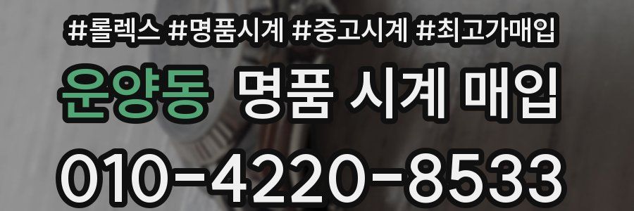 운양동 명품 시계 매입