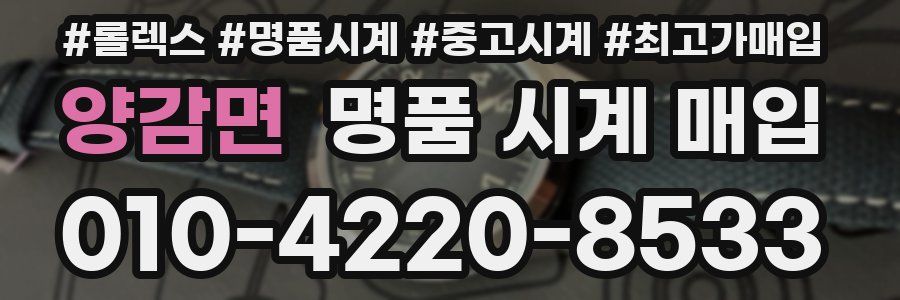 양감면 명품 시계 매입
