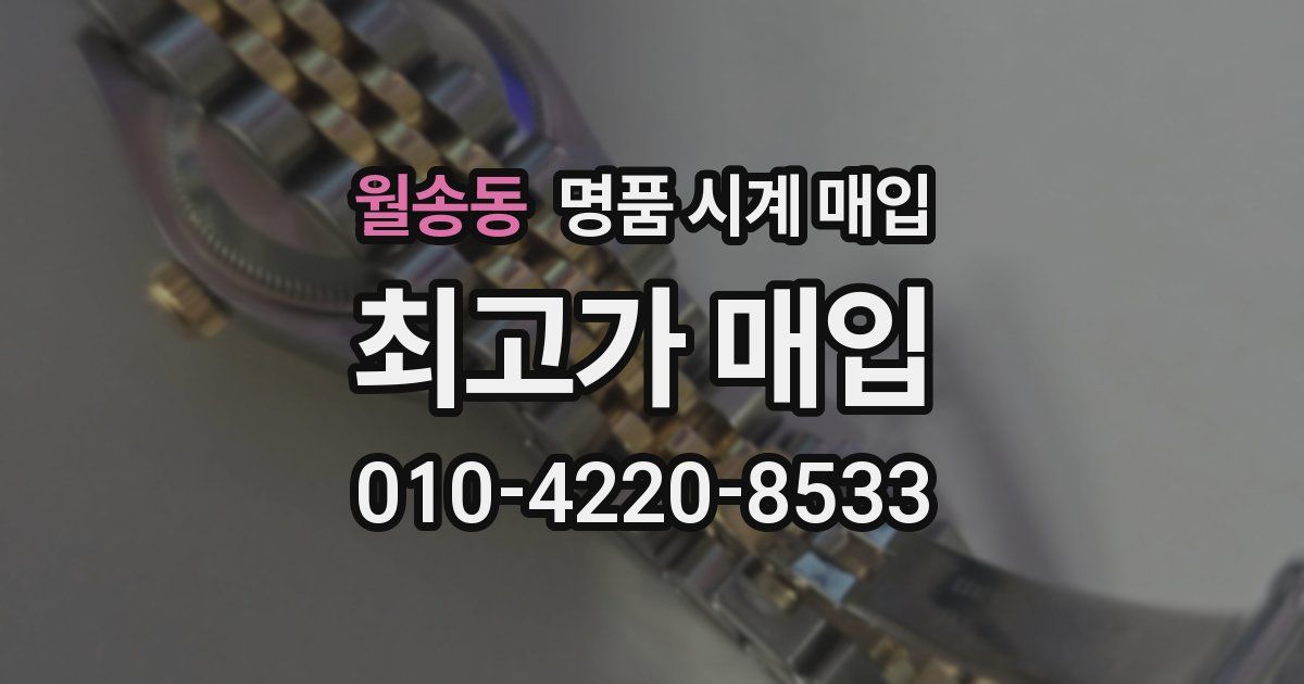 월송동 명품 시계 매입