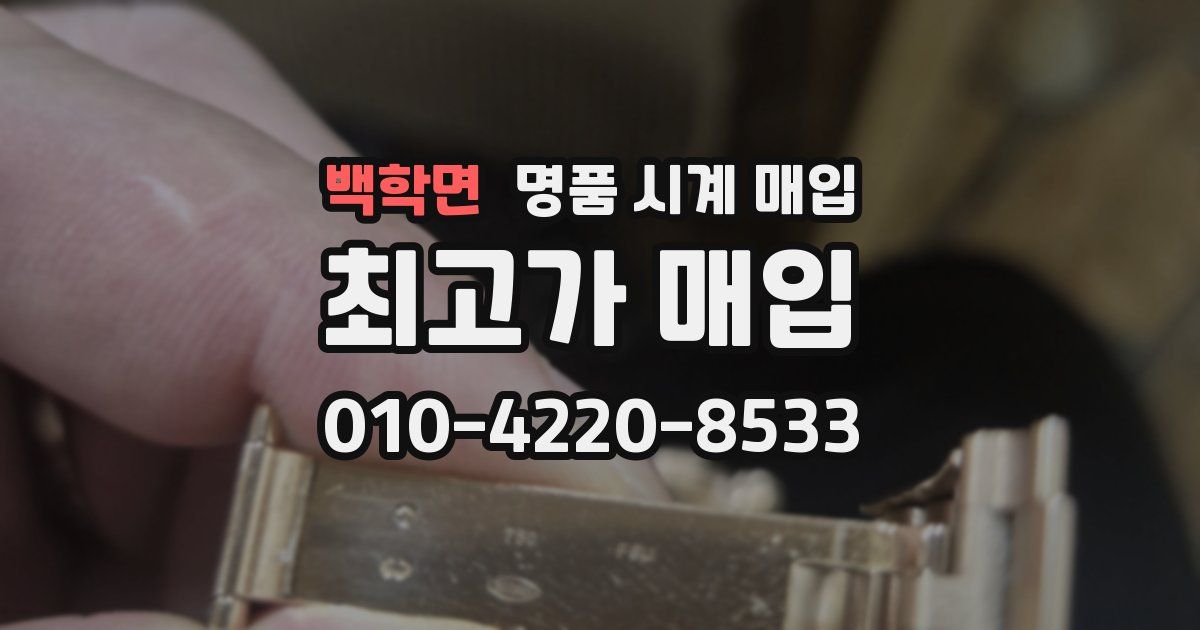 백학면 명품 시계 매입