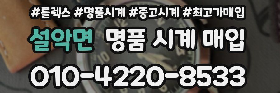 설악면 명품 시계 매입