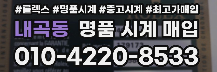 내곡동 명품 시계 매입