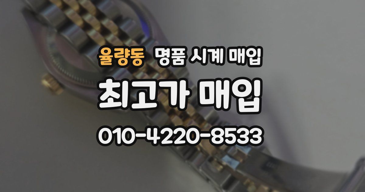 율량동 명품 시계 매입