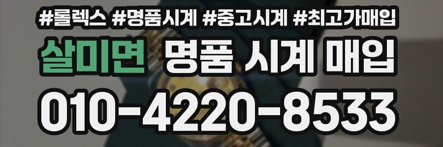 살미면 명품 시계 매입
