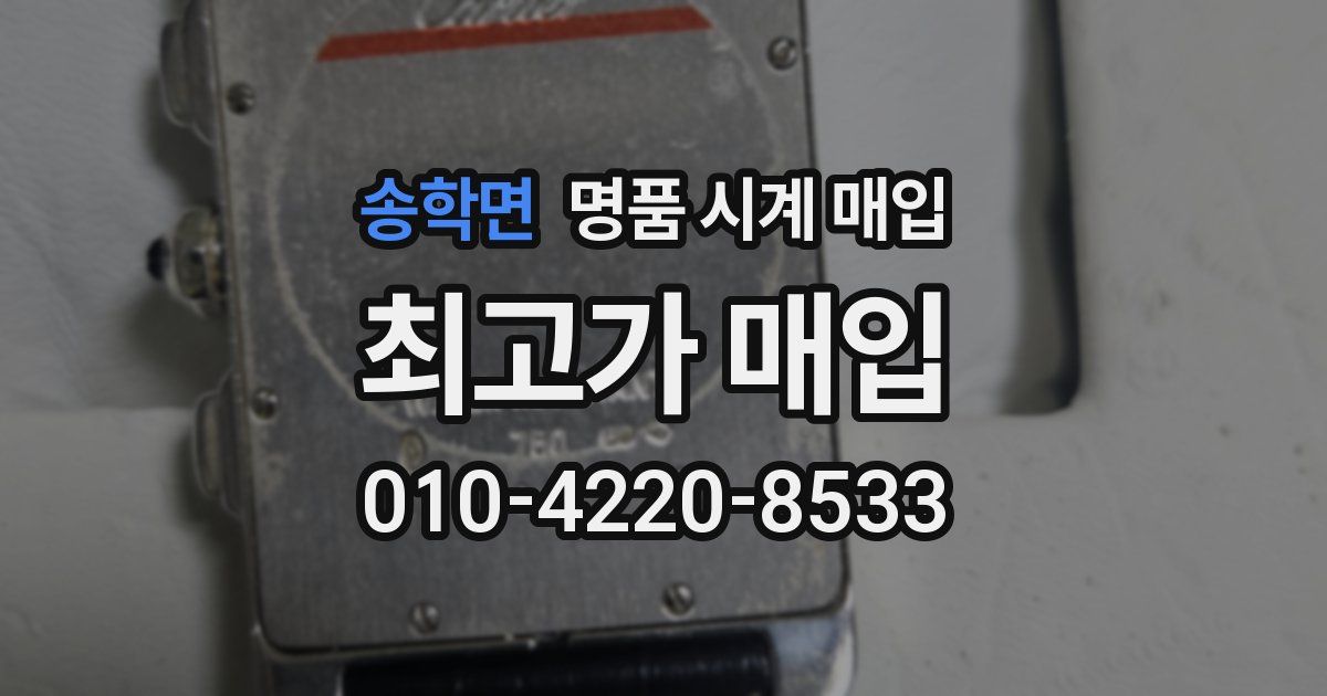 송학면 명품 시계 매입
