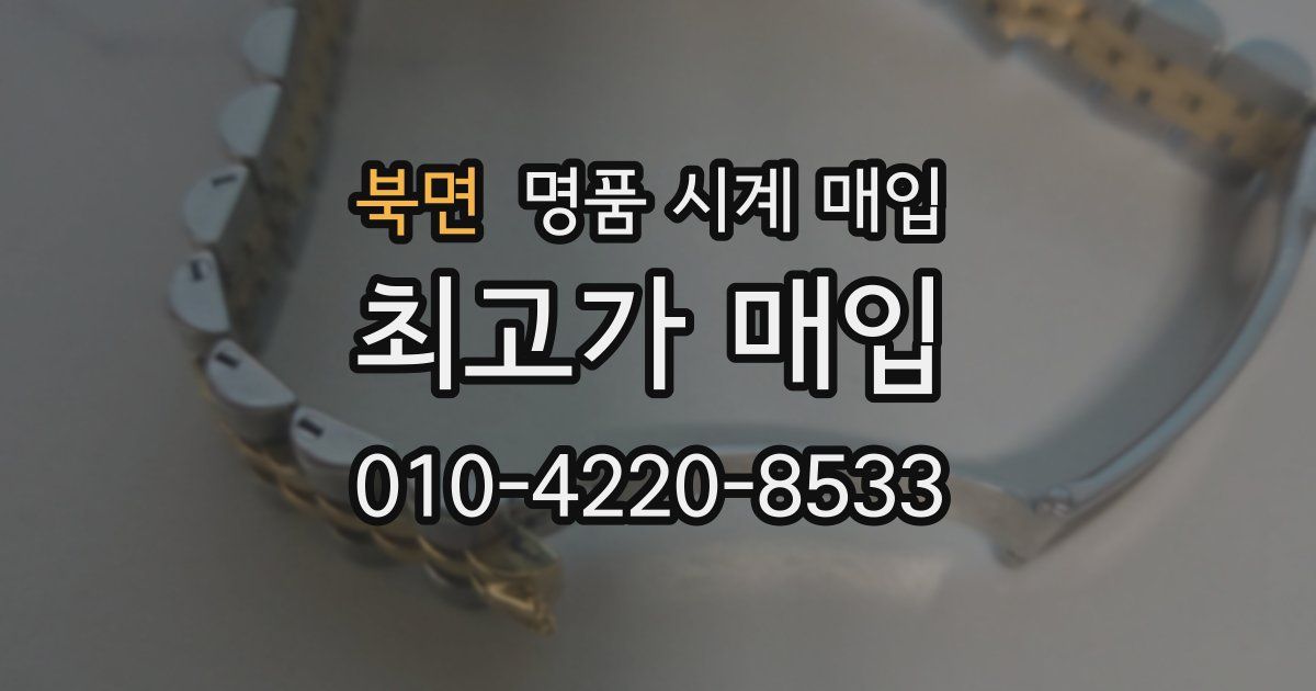 북면 명품 시계 매입