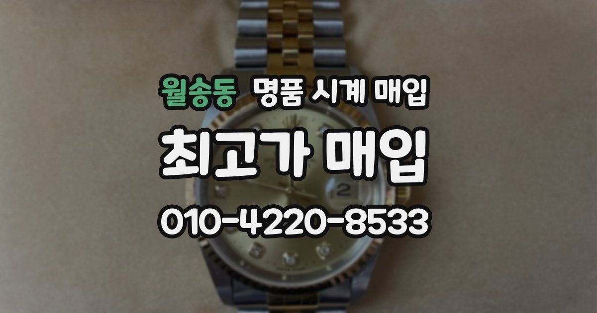 월송동 명품 시계 매입