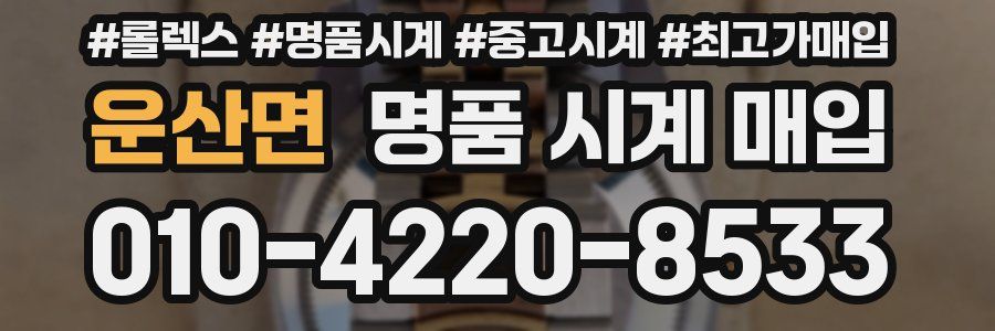 운산면 명품 시계 매입