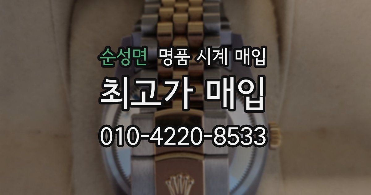 순성면 명품 시계 매입