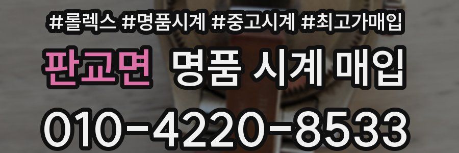 판교면 명품 시계 매입