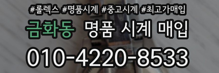 금화동 명품 시계 매입