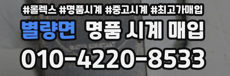 별량면 명품 시계 매입