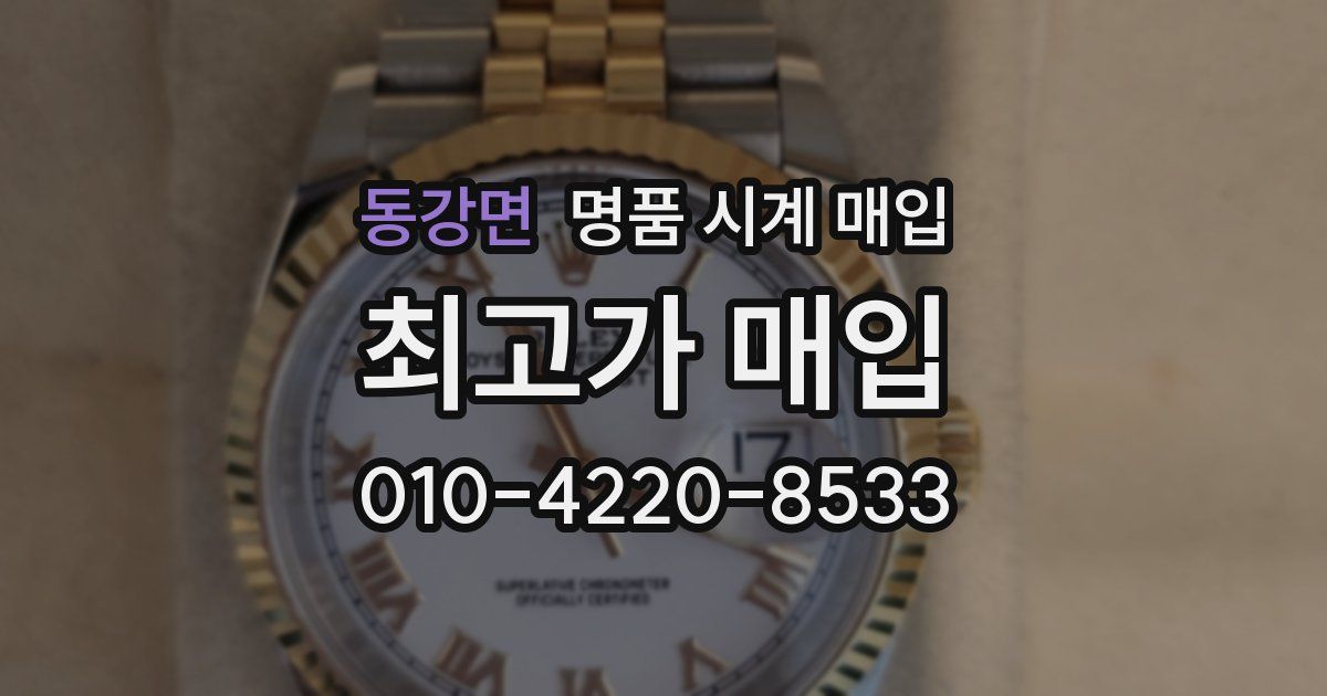 동강면 명품 시계 매입