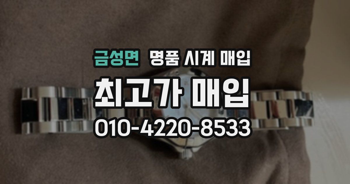 금성면 명품 시계 매입