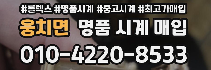 웅치면 명품 시계 매입