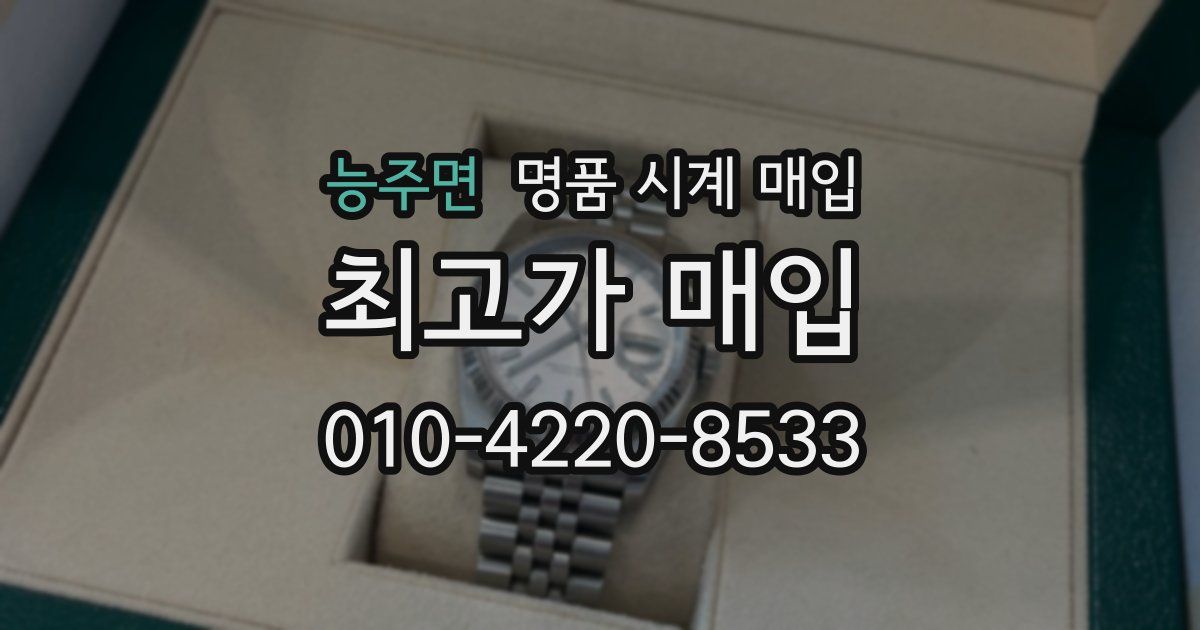 능주면 명품 시계 매입