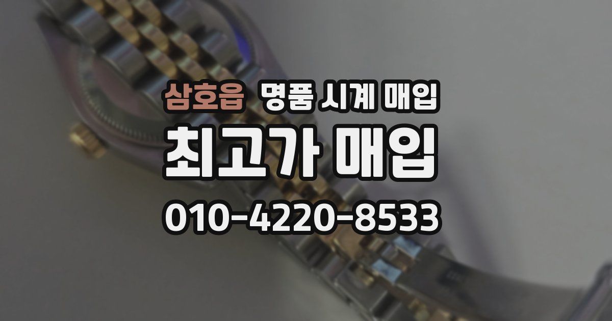 삼호읍 명품 시계 매입