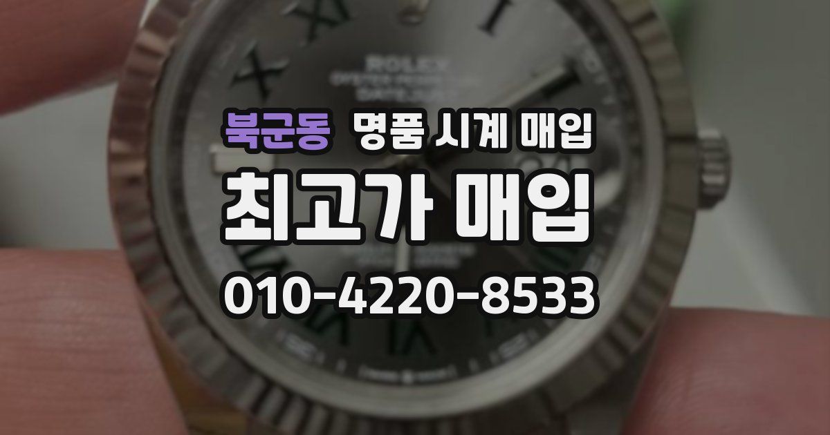 북군동 명품 시계 매입