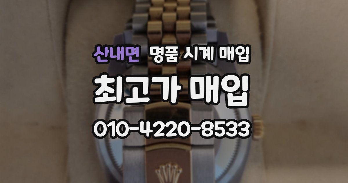 산내면 명품 시계 매입