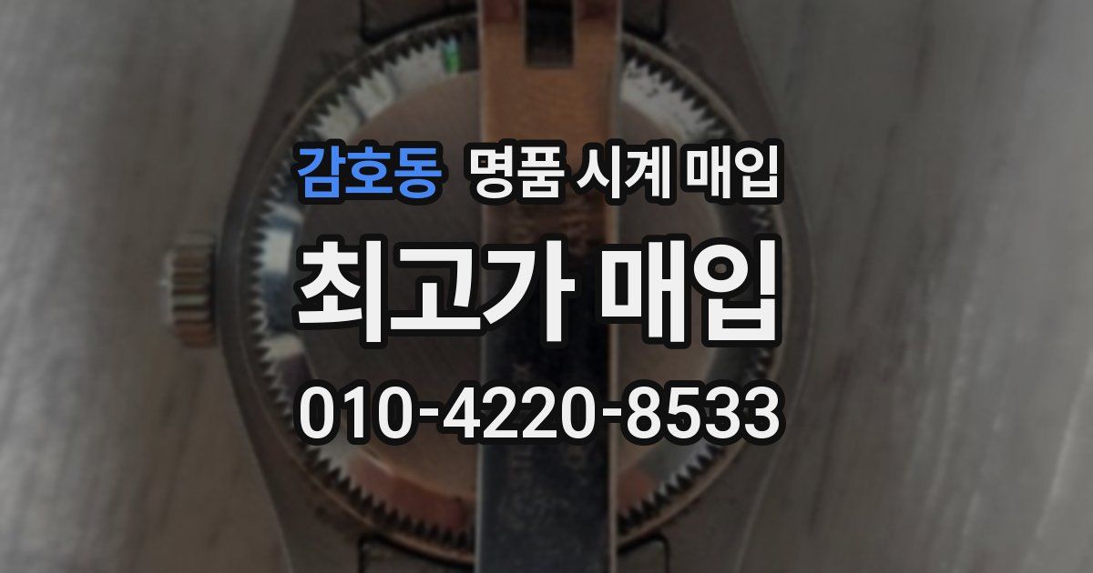 감호동 명품 시계 매입