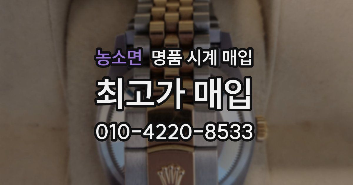 농소면 명품 시계 매입