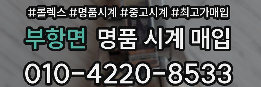 부항면 명품 시계 매입