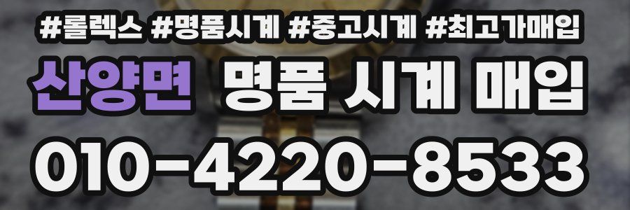 산양면 명품 시계 매입