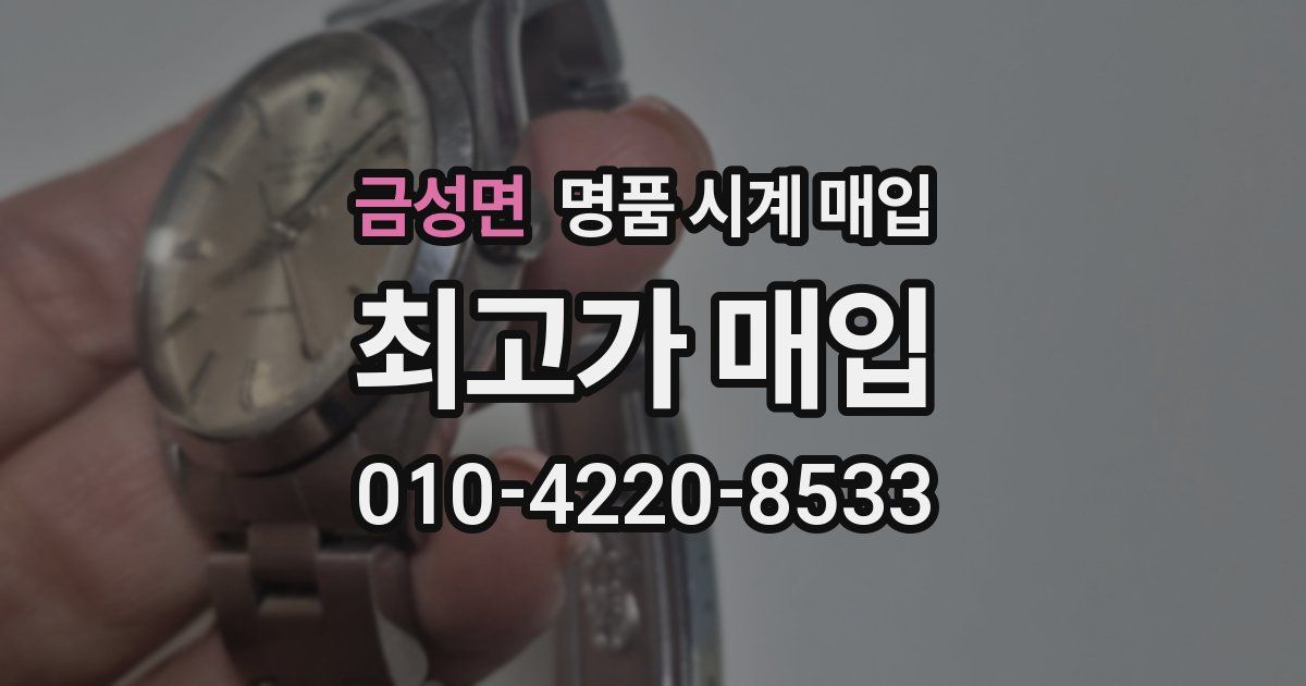 금성면 명품 시계 매입