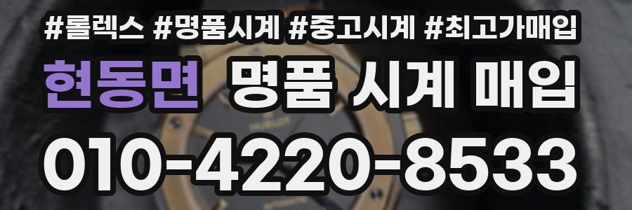 현동면 명품 시계 매입