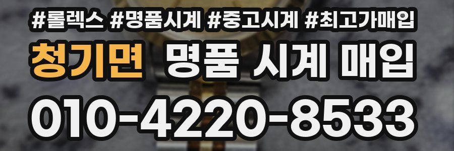 청기면 명품 시계 매입