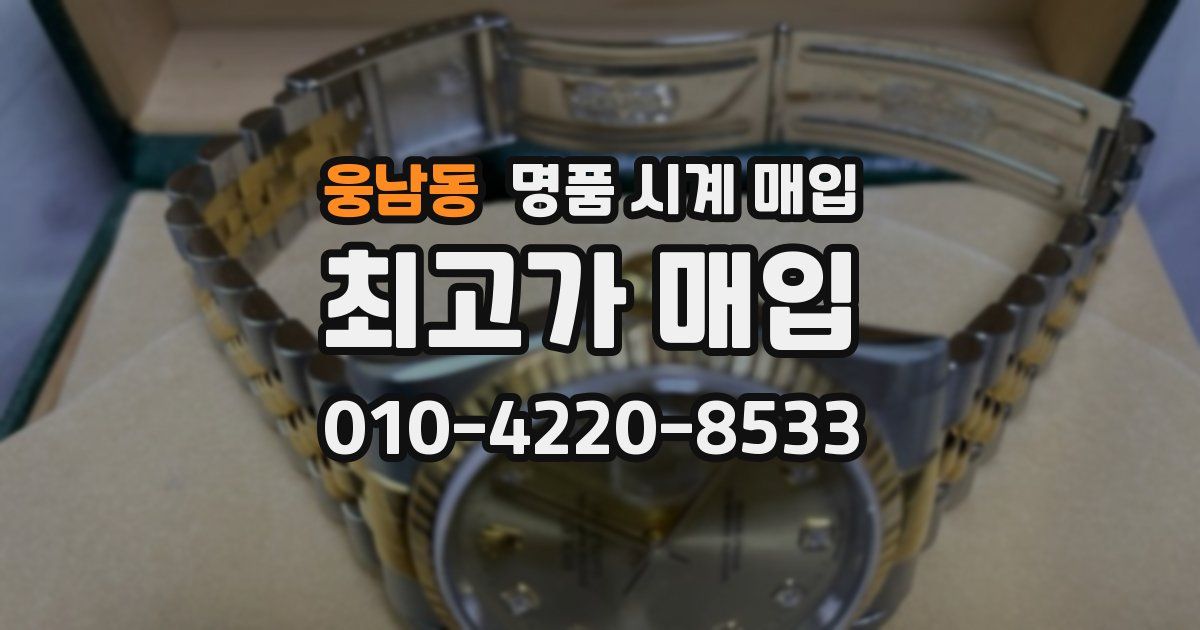 웅남동 명품 시계 매입