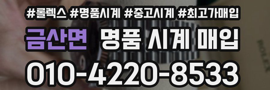 금산면 명품 시계 매입