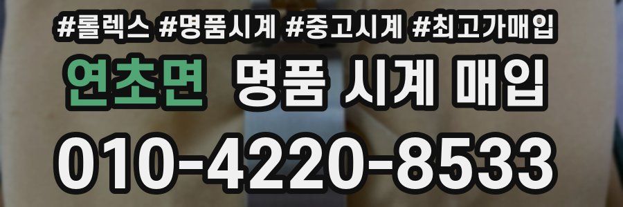 연초면 명품 시계 매입