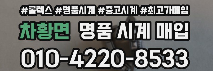 차황면 명품 시계 매입