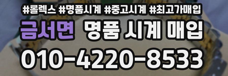 금서면 명품 시계 매입