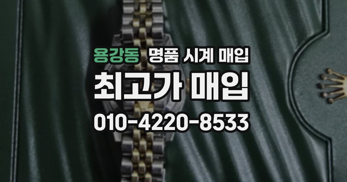 용강동 명품 시계 매입