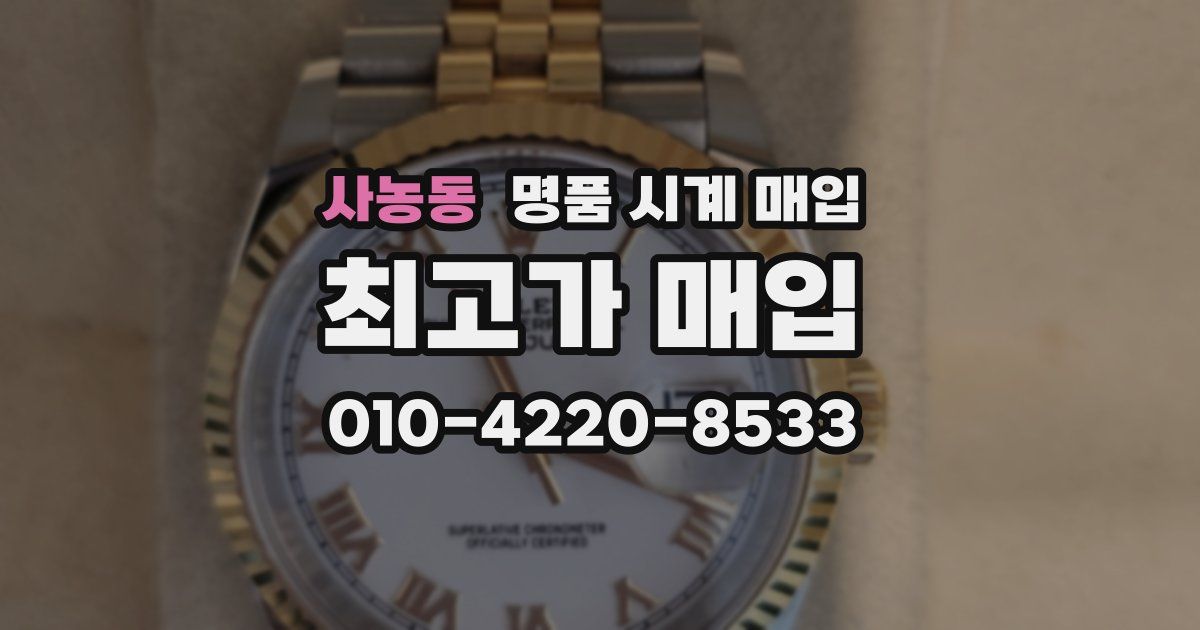 사농동 명품 시계 매입