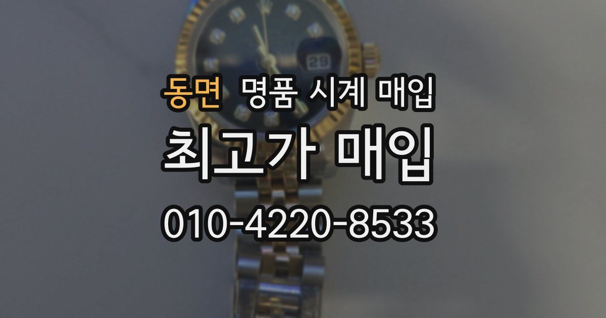 동면 명품 시계 매입