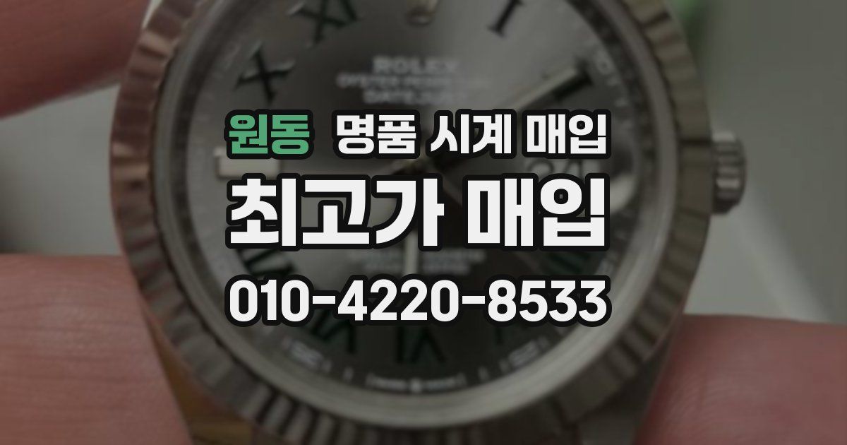 원동 명품 시계 매입