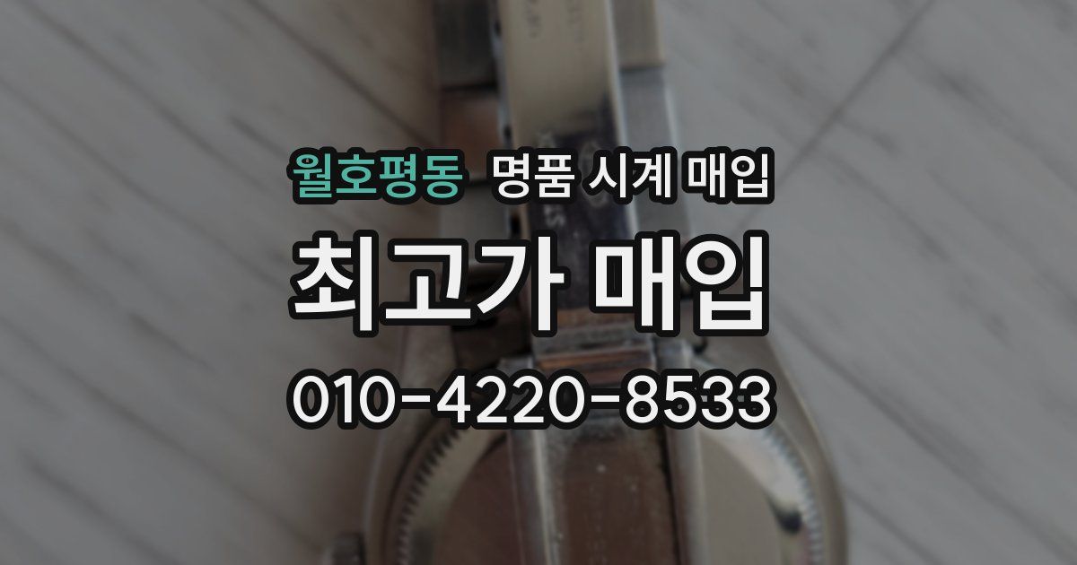 월호평동 명품 시계 매입
