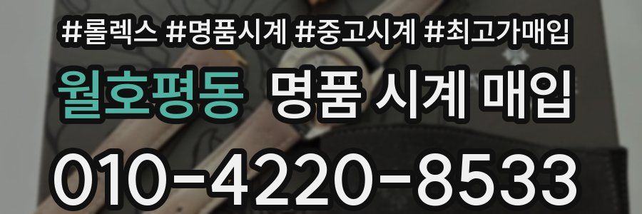 월호평동 명품 시계 매입
