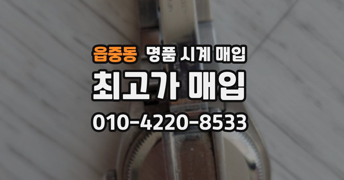 읍중동 명품 시계 매입