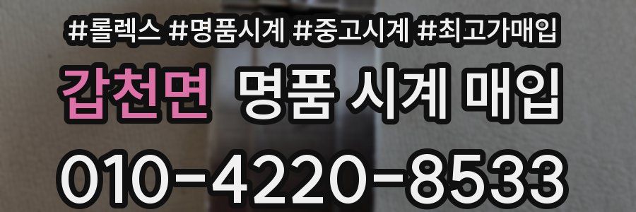 갑천면 명품 시계 매입