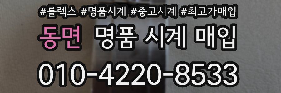 동면 명품 시계 매입