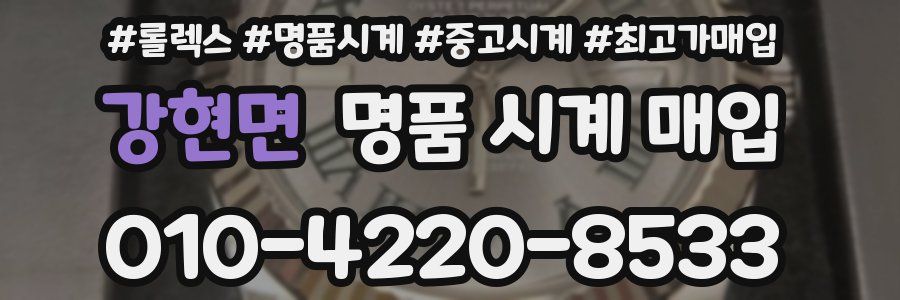 강현면 명품 시계 매입