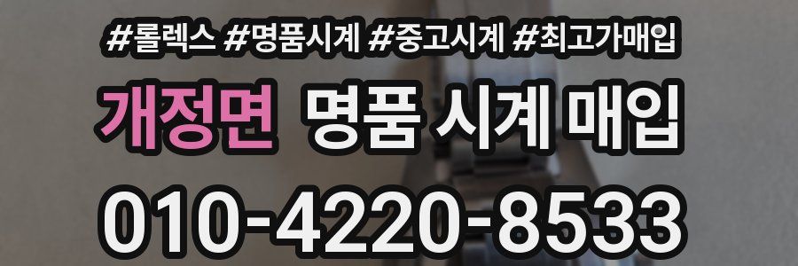 개정면 명품 시계 매입