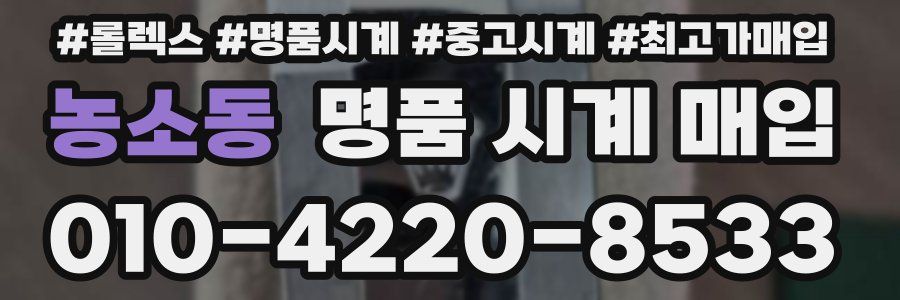 농소동 명품 시계 매입