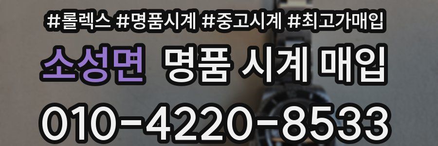 소성면 명품 시계 매입