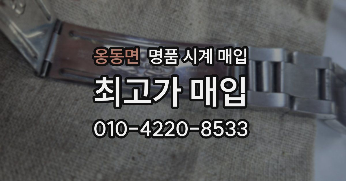 옹동면 명품 시계 매입